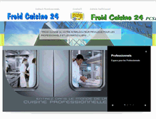 Tablet Screenshot of froidcuisine24.com